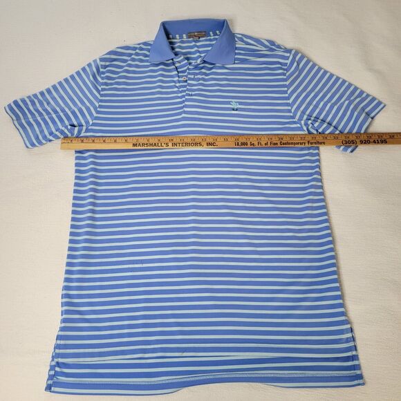 Peter Millar Polo Shirt Mens Medium Summer Comfort Multicolor Golf Staining - Picture 6 of 16